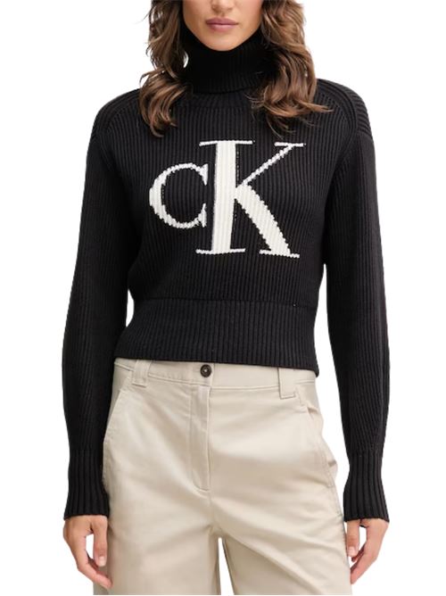 Maglione a collo alto con logo Calvin Klein Jeans | LV047D349GUB1
